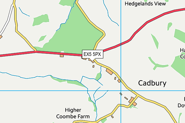 EX5 5PX map - OS VectorMap District (Ordnance Survey)