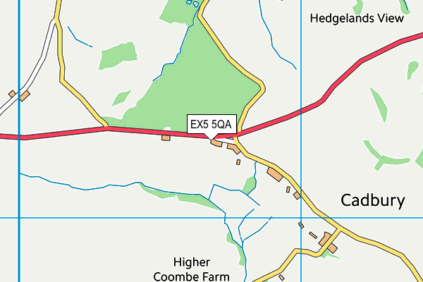 EX5 5QA map - OS VectorMap District (Ordnance Survey)