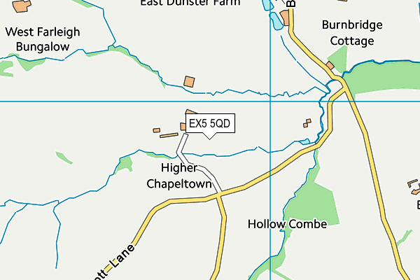 EX5 5QD map - OS VectorMap District (Ordnance Survey)