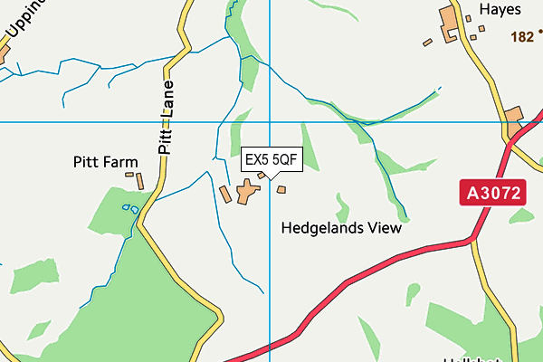 EX5 5QF map - OS VectorMap District (Ordnance Survey)