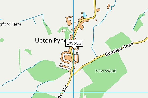 EX5 5QG map - OS VectorMap District (Ordnance Survey)