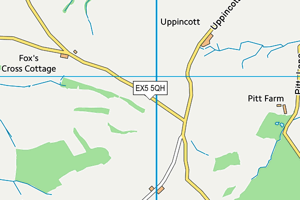 EX5 5QH map - OS VectorMap District (Ordnance Survey)