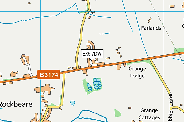 EX5 7DW map - OS VectorMap District (Ordnance Survey)