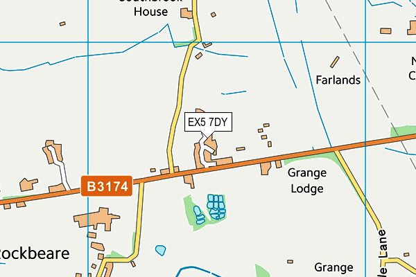 EX5 7DY map - OS VectorMap District (Ordnance Survey)