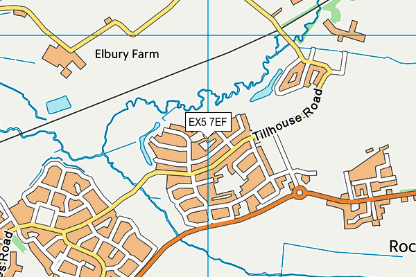 EX5 7EF map - OS VectorMap District (Ordnance Survey)