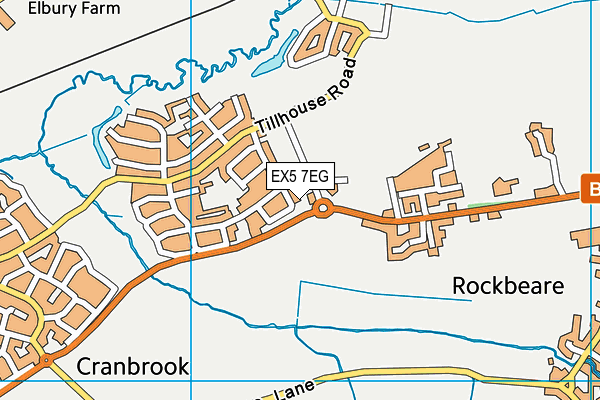 EX5 7EG map - OS VectorMap District (Ordnance Survey)