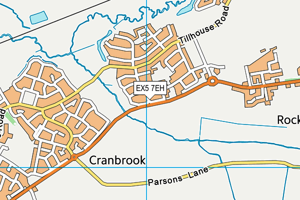 EX5 7EH map - OS VectorMap District (Ordnance Survey)