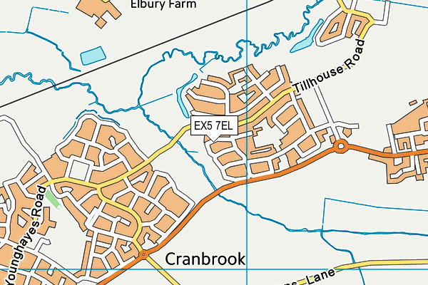 EX5 7EL map - OS VectorMap District (Ordnance Survey)