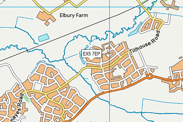 EX5 7EP map - OS VectorMap District (Ordnance Survey)