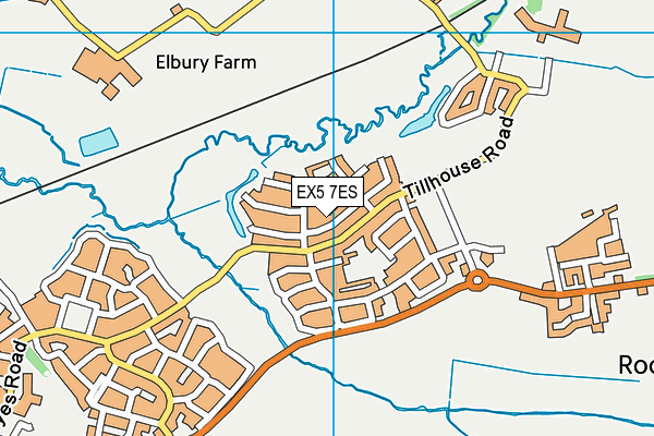 EX5 7ES map - OS VectorMap District (Ordnance Survey)