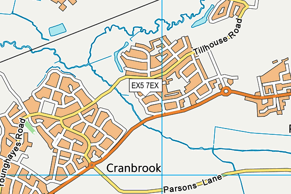 EX5 7EX map - OS VectorMap District (Ordnance Survey)