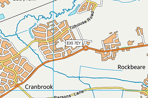 EX5 7EY map - OS VectorMap District (Ordnance Survey)