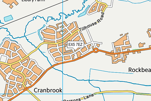 EX5 7EZ map - OS VectorMap District (Ordnance Survey)