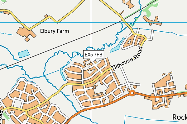 EX5 7FB map - OS VectorMap District (Ordnance Survey)