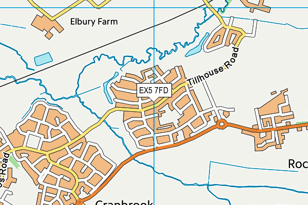 EX5 7FD map - OS VectorMap District (Ordnance Survey)