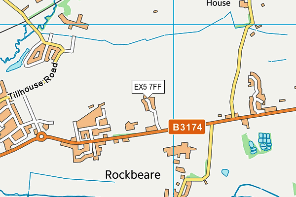 EX5 7FF map - OS VectorMap District (Ordnance Survey)