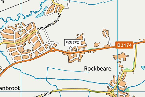 EX5 7FX map - OS VectorMap District (Ordnance Survey)