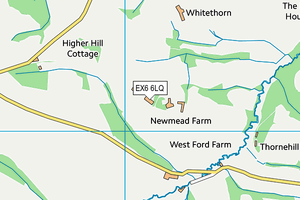 EX6 6LQ map - OS VectorMap District (Ordnance Survey)