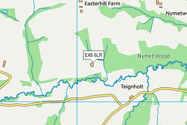 EX6 6LR map - OS VectorMap District (Ordnance Survey)