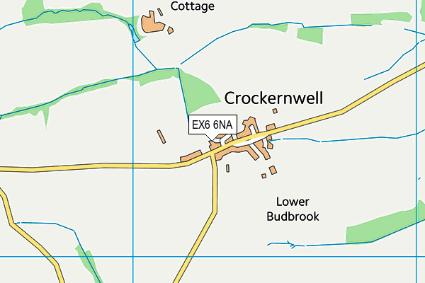 EX6 6NA map - OS VectorMap District (Ordnance Survey)