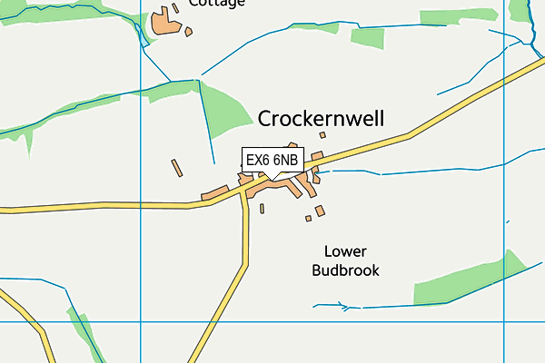 EX6 6NB map - OS VectorMap District (Ordnance Survey)