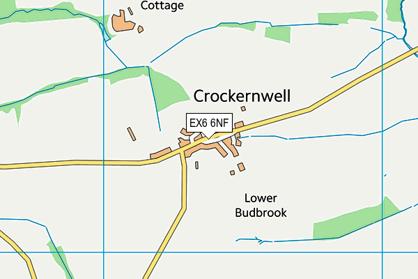 EX6 6NF map - OS VectorMap District (Ordnance Survey)