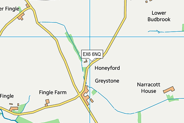 EX6 6NQ map - OS VectorMap District (Ordnance Survey)