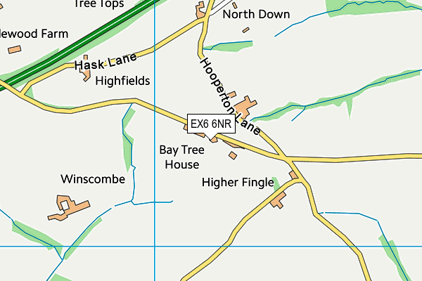 EX6 6NR map - OS VectorMap District (Ordnance Survey)