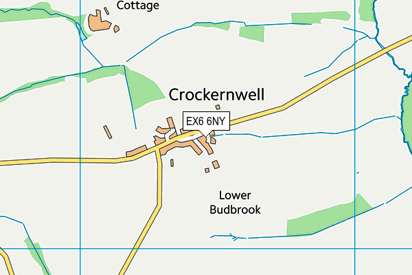 EX6 6NY map - OS VectorMap District (Ordnance Survey)