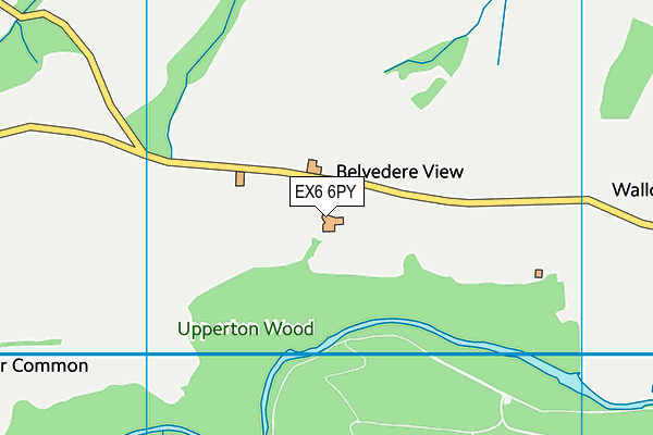EX6 6PY map - OS VectorMap District (Ordnance Survey)