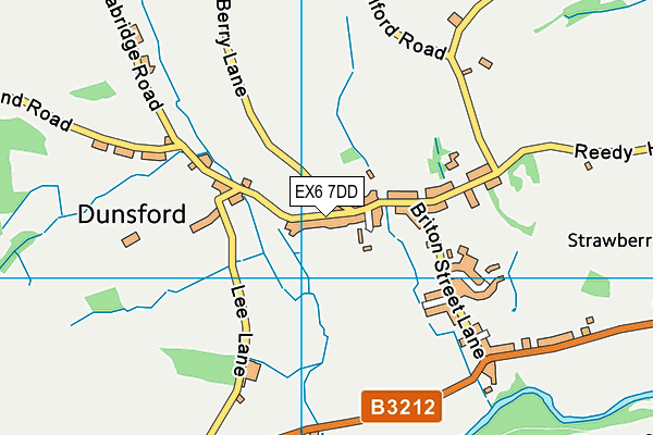 EX6 7DD map - OS VectorMap District (Ordnance Survey)