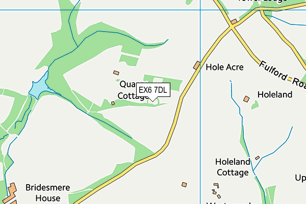 EX6 7DL map - OS VectorMap District (Ordnance Survey)