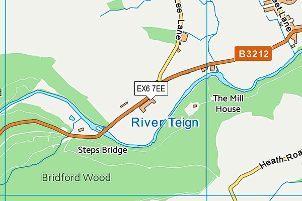 EX6 7EE map - OS VectorMap District (Ordnance Survey)