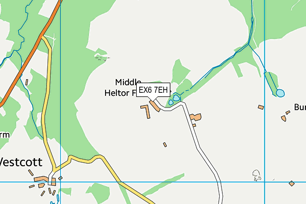 EX6 7EH map - OS VectorMap District (Ordnance Survey)