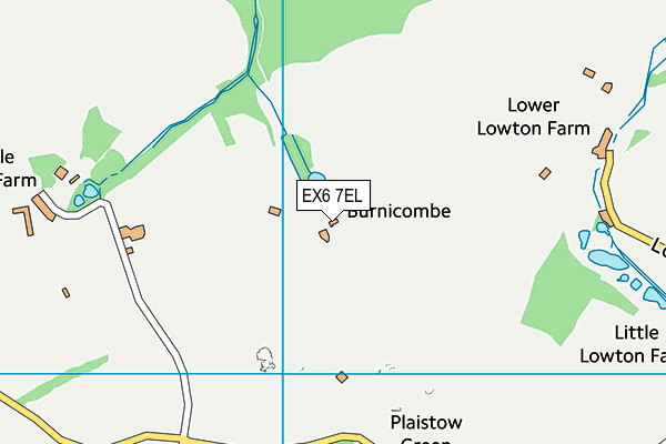 EX6 7EL map - OS VectorMap District (Ordnance Survey)