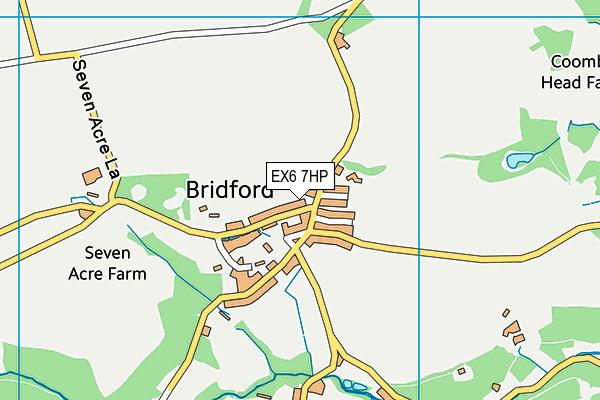 EX6 7HP map - OS VectorMap District (Ordnance Survey)