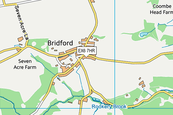 EX6 7HR map - OS VectorMap District (Ordnance Survey)