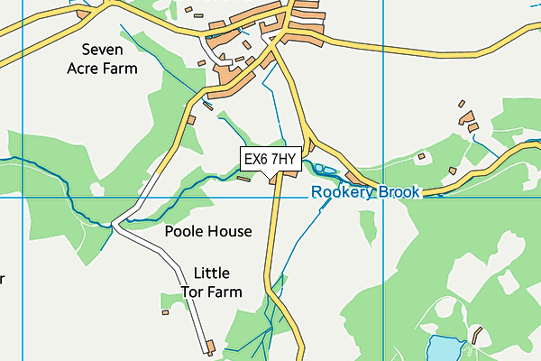 EX6 7HY map - OS VectorMap District (Ordnance Survey)