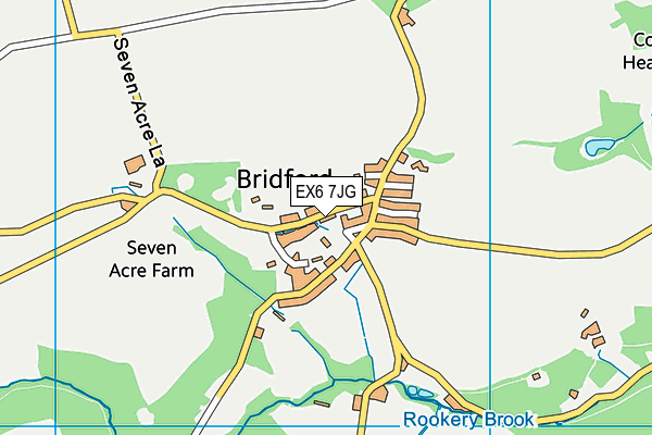 EX6 7JG map - OS VectorMap District (Ordnance Survey)