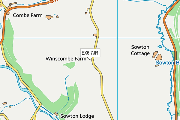 EX6 7JR map - OS VectorMap District (Ordnance Survey)