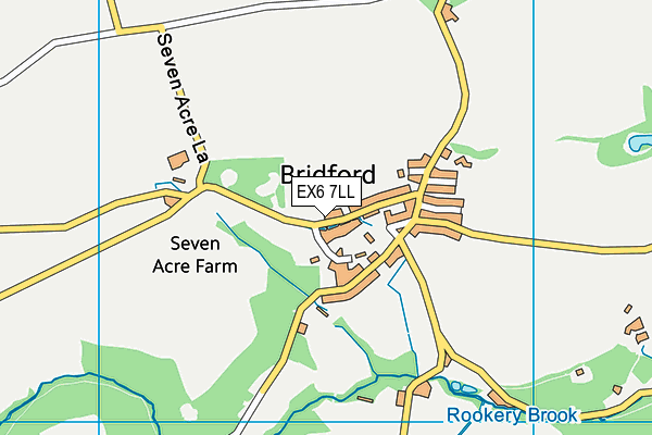 EX6 7LL map - OS VectorMap District (Ordnance Survey)