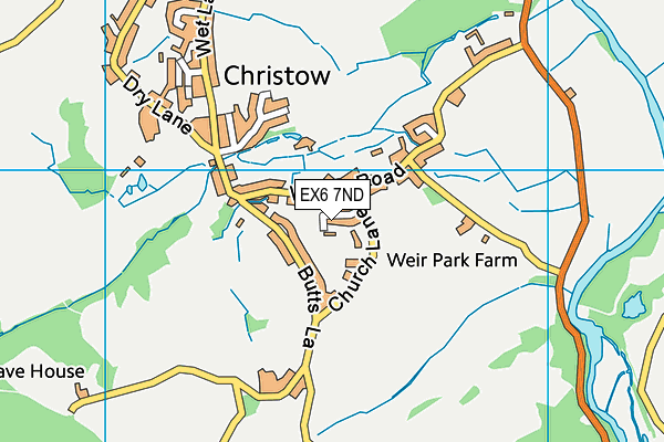 EX6 7ND map - OS VectorMap District (Ordnance Survey)