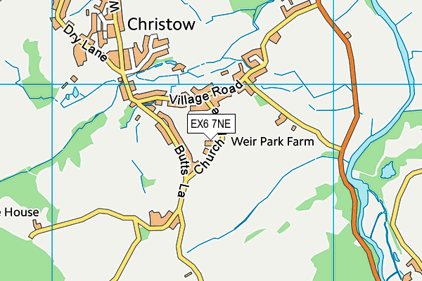 EX6 7NE map - OS VectorMap District (Ordnance Survey)