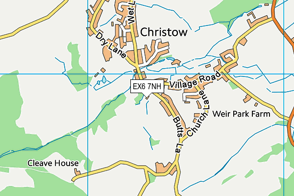 EX6 7NH map - OS VectorMap District (Ordnance Survey)