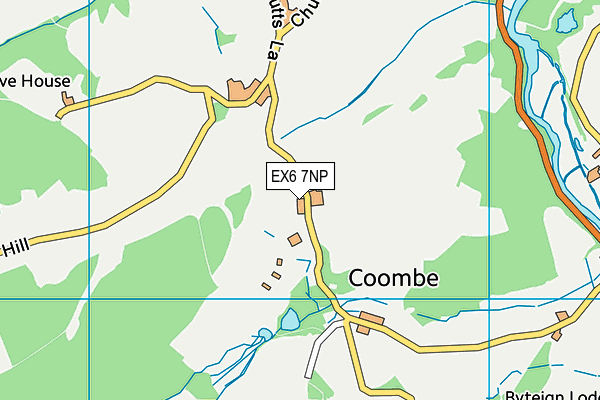 EX6 7NP map - OS VectorMap District (Ordnance Survey)