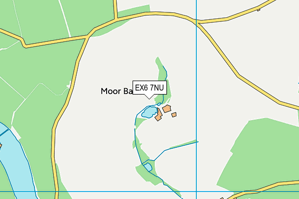 EX6 7NU map - OS VectorMap District (Ordnance Survey)