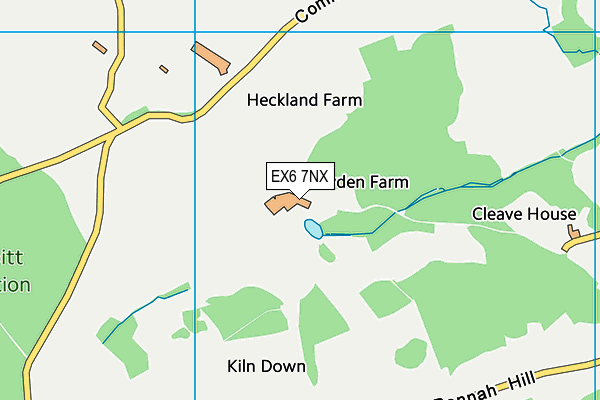 EX6 7NX map - OS VectorMap District (Ordnance Survey)