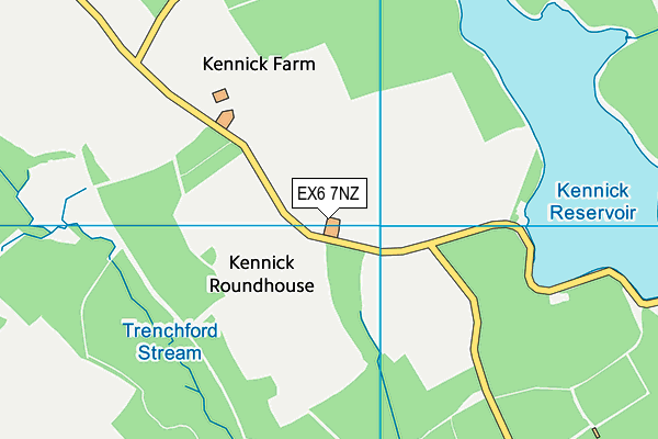 EX6 7NZ map - OS VectorMap District (Ordnance Survey)