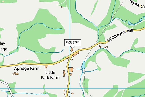 EX6 7PY map - OS VectorMap District (Ordnance Survey)