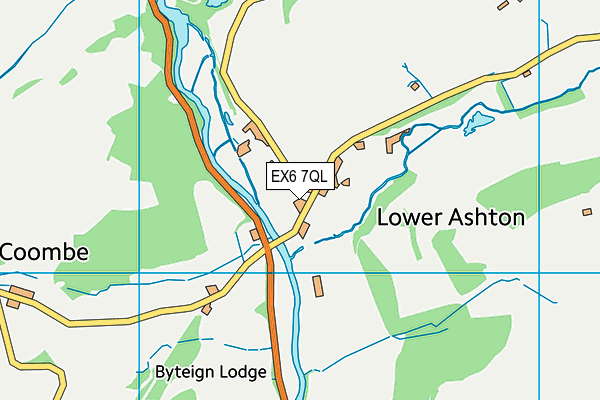 EX6 7QL map - OS VectorMap District (Ordnance Survey)